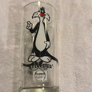 SYLVESTER 1973 PEPSI COLLECTOR SERIES DRINKING GLASS EXCELLENT CONDITION GLASS